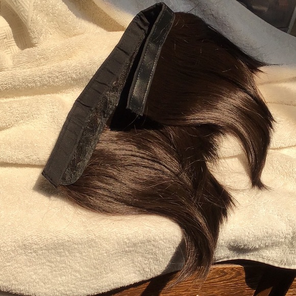 DK BRN BALL CAP WIG,  NWOT . - Picture 6 of 7